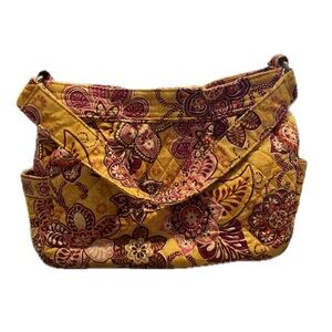 Vera Bradley Reversible Tote Retired Bali Gold